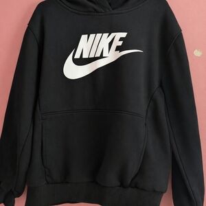 Boy's Nike Black and White Logo Hoodie